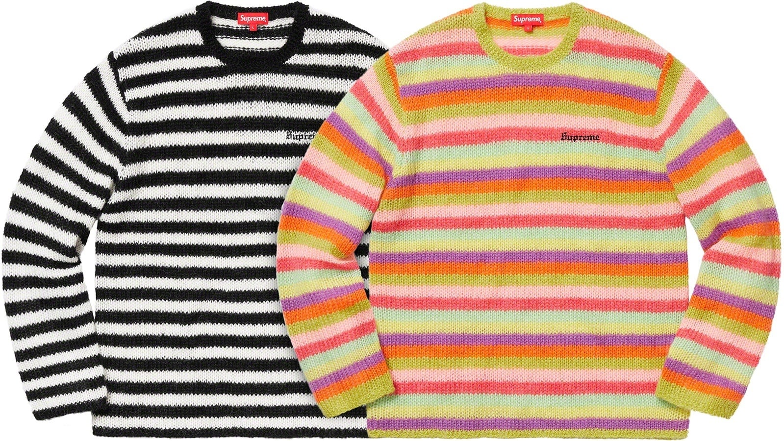 Stripe Mohair Sweater
